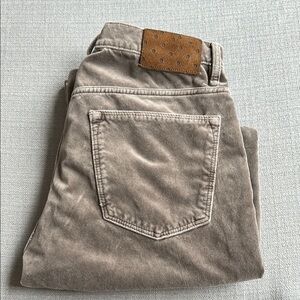 Massimo Alba Grey Velvet Pants